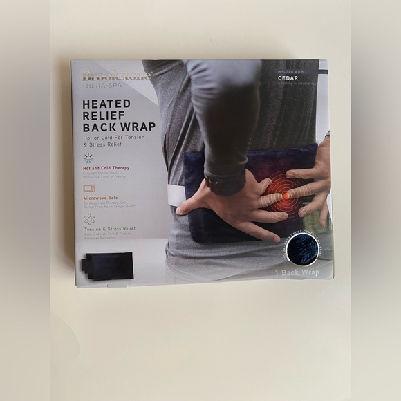 Brookstone Other - Brookstone heated relief back wrap, new! Hot and cold therapy. Microwave safe.